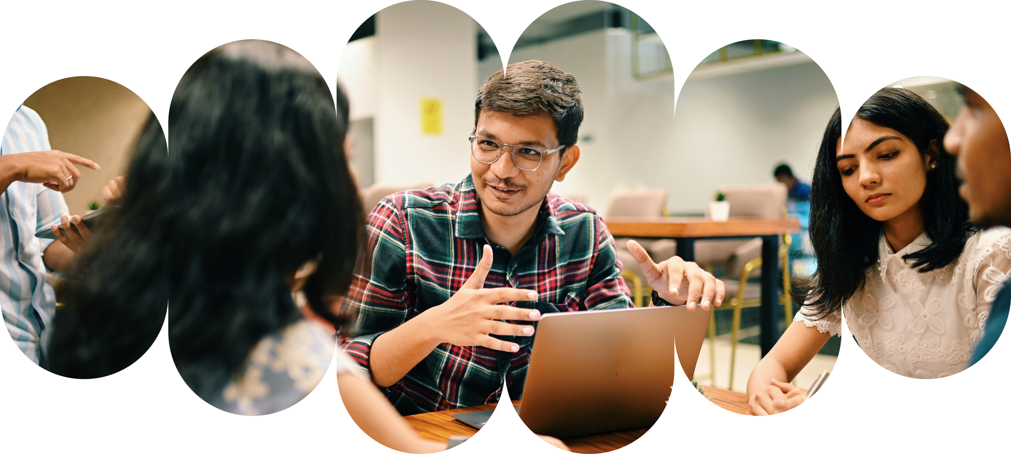 Students collaborating